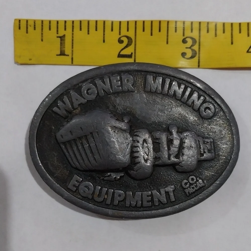 Belt buckle Wagner mining vintage Tractor